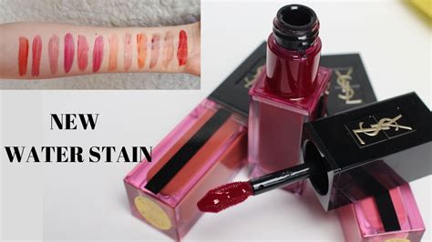 yves saint laurent vernis à lèvres water stain swatches|YSL Water Lip Stain Swatches and Review – Escentual.